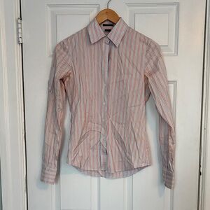 Theory Striped Button-Up Shirt